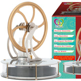 DjuiinoStar Most Classical Low Temperature Stirling Engine, Unique Coffee Timer, Best Gift Option, Educational Toy, Steam Engine