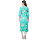 Gosriki Women'S Crepe Straight Kurta Pack Of 2 (Pk2_53_M-Go_Sea Green & Grey_Medium),Sea Green & Grey,,B09QCVP1PP