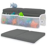 Comfortable Baby Bath Kneeler and Elbow Rest Pad Set - 1.5 Inch, Dark Grey