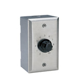 Valcom V-1092 Hard Wire Dimmer - Rotary Dimmer - Volume Control - 150 Controllable Device(s) - Brushed Stainless Steel - TAA Com