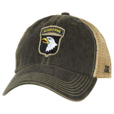 762 Design US Army Vintage Trucker Hat (762 Design US Army 101st Airborne Vintage Trucker Hat Black)