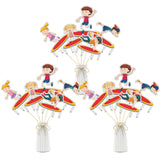 Trampolining Centerpiece Sticks,Girl Or Boy Baby Shower Or Birthday Party Supplies,Sports Party Decor Supplies,Jump Party Table 