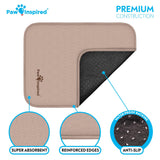 Paw Inspired Washable Crate Liners for Dogs (2 Pack) | Leakproof, Non-Slip Pee Pads for 24-Inch Kennels | Reusable Puppy Pads fo