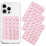 Anteel Silicone Suction Phone Case Mount 3 Pack, Silicon Adhesive Suction Cup Phone Mount, Non Slip Sticky Phone Grip for Cellph