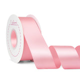 Laferri Pink Satin Ribbon Double Faced,1-1/2 X 25 Yards,Fabric Ribbon Use for Gift Wrapping DIY Craft Floral Bouquets Wedding Pa