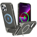 ZHOGTNEG for Magnetic Heat Dissipatio case for iPhone 13 Pro Max, for MagSafe, Cooling Drop Protection, Adjustable Kickstand cas