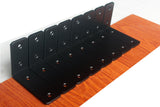 8 Pack - L 4 x H 3 x W1.5, 5mm Thick Black L Shelf Bracket, Iron Shelf Brackets, Metal Shelf Brackets, Floating Shelf, Shelf Sup