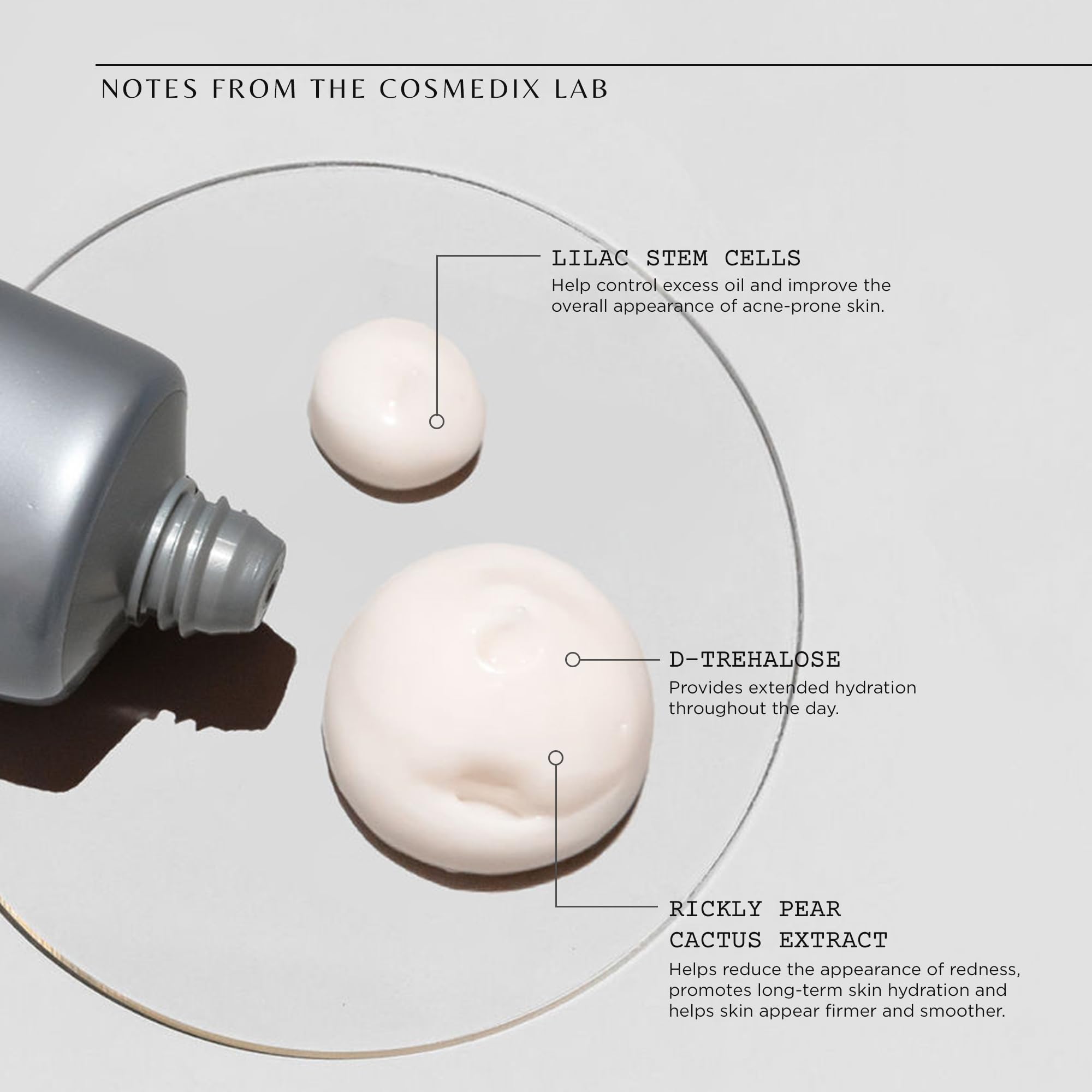 COSMEDIX Shineless Oil-Free Face Moisturizer for Women & Men - Hydrating Face Cream with Vitamin B3 for Oily & Blemish-Prone Ski
