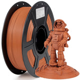 iSANGHU Carbon Fiber PETG Filament 1.75mm, Lightweight/High Strength PETG CF 3D Printer Filament, Frosted Orange Carbon Fiber Fi