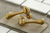 Kingston Brass Ks7247Bl Wall Mount Bathroom Faucet, Brushed Brass