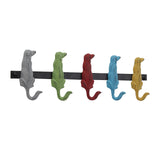 Deco 79 Metal Solid Wall Hook, 19 x 1 x 5, Multi Colored