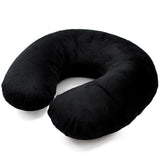 Dream Essentials Soft Inflatable, UShape Neck Pillow For Travel (Black)