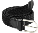 Pinkit Stylish Stretchable Braided Belt For Women/Ladies/Girls (Fits Waist Size 24 To 30) Black Colour (Pack Of 1)