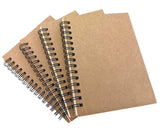 Alimitopia Spiral Notebook Joural,Wirebound Sketch Book Notepad Diary Memo Planner,A6 Size & 60 Sheets (Dot Grid Pages)