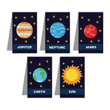 woopme Astronaut Space Earth Moon Sun Theme Printed Magnetic Bookmark for Boys Girls Kids Students Books Lovers Readers Gift Mag