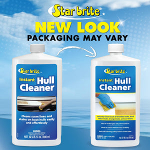 Star Brite Instant Hull Cleaner - Clean Stains & Scum Lines On Boat Hulls Easily & Effortlessly - 32 Oz (081732Ss)