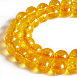 100pcs 8mm Citrine Beads Natural Gemstone Beads Round Loose Beads for Crafting and Jewelry Making