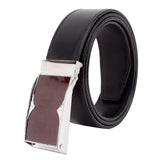 Zacharias MenS Pu Leather Flap Buckle Belt (Pack Of 1) (Gf14_Black)