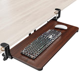 Zontera Ergonomic Keyboard Tray Under Desk, Pull Out with Adjustable C-clamp, 25.6 (31.5 Including Clamps) x 11.8 Inch Slide Out