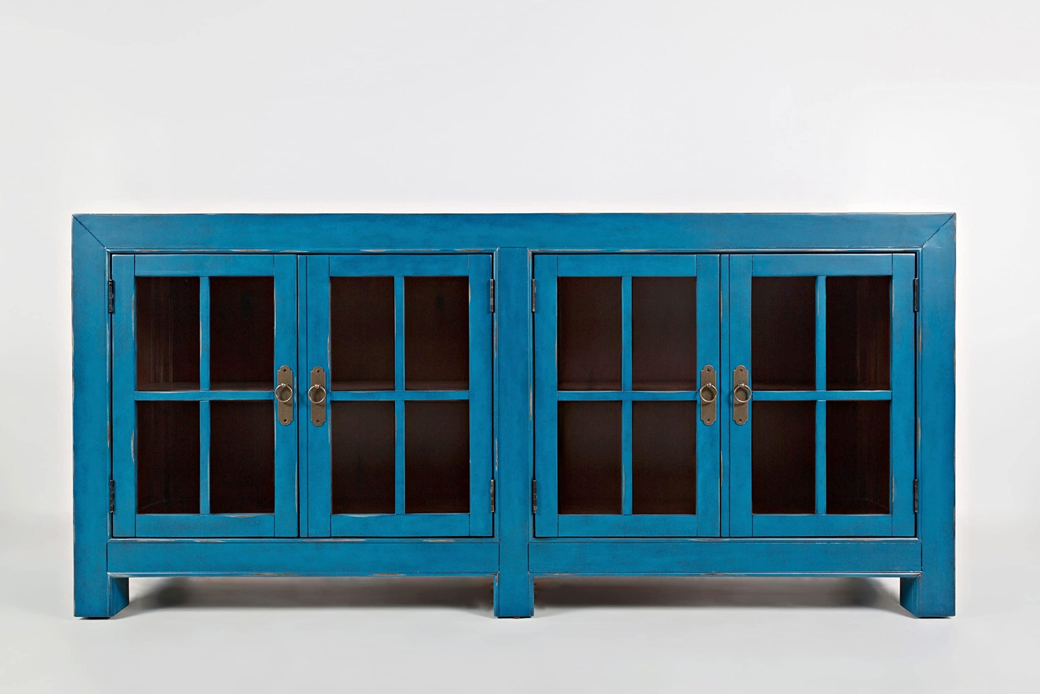 Aquitaine 70'' Distressed Farmhouse Accent Cabinet