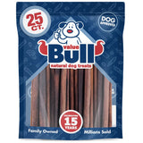 ValueBull Collagen Sticks for Small Dogs, 12 Inch Thin Chews, Natural Dog Treats, 25 Count - Supports Joints, Skin & Coat with C