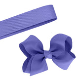 WEBB DIRECT2U 5 Yards Solid Periwinkle Grosgrain Ribbon Yardage DIY Crafts Bows USA 3/8 Inch Width