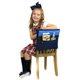 Aussie Pouch Chair Pocket, Double Pockets, 19 Inches, Extra Large, Green Trim