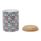 Floral Tile Ceramic Canister Set/3