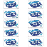 Zote Blanco Laundry Bar Soap, White, 100g, 10 Pack