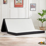 Sweetcrispy Folding Mattress TwinXL Size, 4 inch Tri-fold Memory Foam Mattress Topper for Camping, Foldable Mattress Topper with