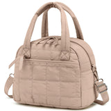 LEDAOU Lunch Box for Women Lunch bag Quilted Puffer Lunch Box with Adjustable Strap Insulated Reusable Lunch Tote for Work Schoo
