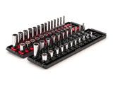 TEKTON 1/4 Inch Drive 12Point Socket Set with Rails, 50Piece (5/329/16 in., 415 mm) | SHD90216