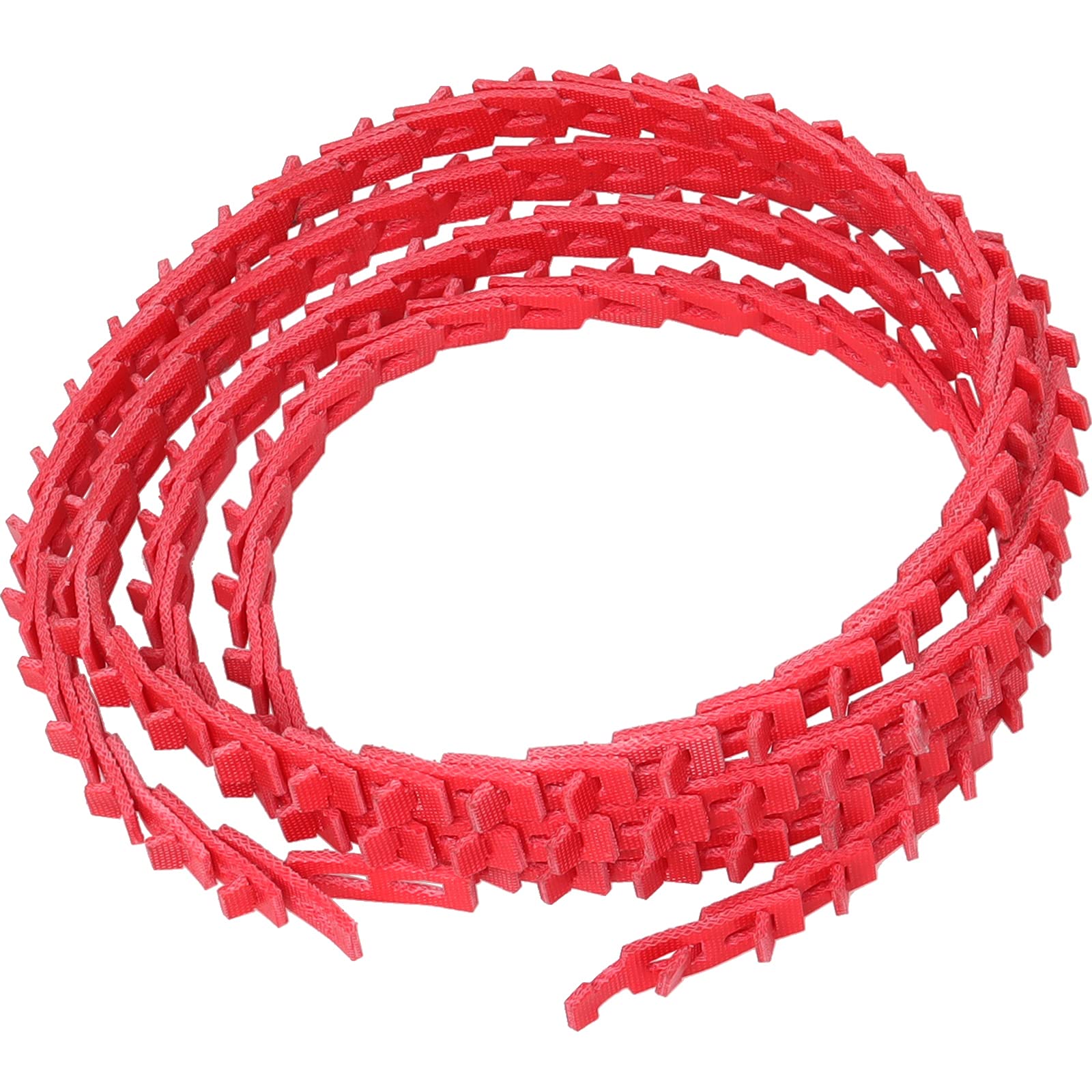 10FT Adjustable V Belt 5/8, Type B 10 Feet Power Twist V - belt, Link Belt 5/8 Inch for Latches and Woodworking Tool (Red)