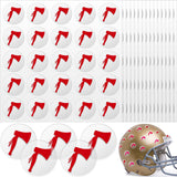 Jecery 200 Pcs 8 Sheets Football Helmet Stickers Hatchet Decals 1-1/8 Inch Self Adhesive Hockey Stickers for Baseball Softball (