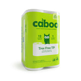 Caboo Tree Free Toilet Paper, Tree Free, Septic, Safe Biodegradable, Chemical Free Bath Tissue 2 Ply Sheets, 300 Sheets Per Ro