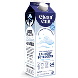 Ultra Concentrated Liquid Laundry Detergent Soap, 64 loads (32 oz), 90% Less Plastic, No Harsh Chemicals, Free & Clear, Defeats 