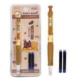 FunBlast Fountain Pen for Students CapyBara Theme Scented Click Fountain Pen Set for School & Office, Kawaii Stationary Gift f