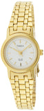 Timex Classics Analog Watch For Women With White Round Dial & Gold Stainless Steel Bracelet Band Water Resistant Women'S Wrist W