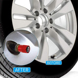 Hisport Hex 016 Red 4pcs Universal Car Tire Valve Stem Caps Air Cover Fit Mazda Accessories