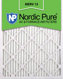 Nordic Pure 14x20x1 (13 1/2 x 19 1/2 x 3/4) Pleated MERV 13 Air Filters 6 Pack