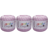 golo 3 Balls Crochet Thread Size 10 Crochet Yarn for Hand Knitting 608