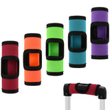 Cosmos 5 Pcs Neoprene Luggage Handle Wrap Soft Grip Handle Cover Luggage Identifier With Hollow Design For PushButton Handle Tr