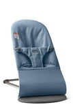 BabyBjrn Bouncer Bliss, Woven m lange, Blue | 2-in-1 Adjustable Baby Bouncer Seat and Toddler Chair, Newborn to Toddler (8-29 l