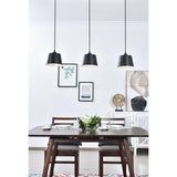 Elegant Lighting Living District Indoor Modern Home Decorative Bright Ceiling Nota 3 Light Black Pendant