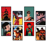 Superhero Posters Set Of 8 A4 Size 8X12 Inch | 300 Gsm Art Paper With Stick Tape Included | Superhero Wall Art | Home Decor | Wa