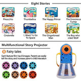 Matteobenni Kids Multifunctional Story Projector, Night Lights Projector Storybook Toy, Educational Toys Gifts for 3-12 Year Old