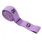 TRENDYNEST Resistance Stretch Band 9Section Stretching Stretch Band DoubleLayer for Stretching Light Purple 4110cm