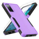 for Samsung S20 FE Case,[Military Grade Drop Tested] with HD Screen Protector,Dual Layer Protective Heavy Duty Cell Phone Cover 