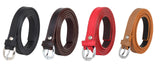 Zacharias WomenS Artificial Leather 0.5 Inches Slim Belt_(V0.5_Black_Brown_Red & Tan) (Pack Of 4)