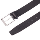 XOUXOU Men's Casual Leather Jeans Belts Classic Work Business Dress Belt with Prong Buckle for Men (Black (S101), 38 (Waist 36))
